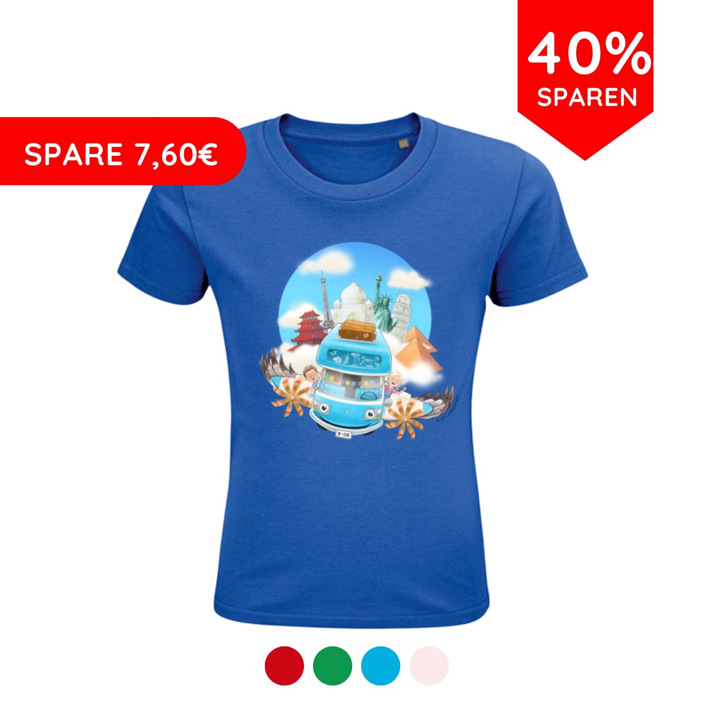 B-OB Coddiwomple T-Shirt | für Kinder | aus Bio-Baumwolle | mit WELTREISE Motiv