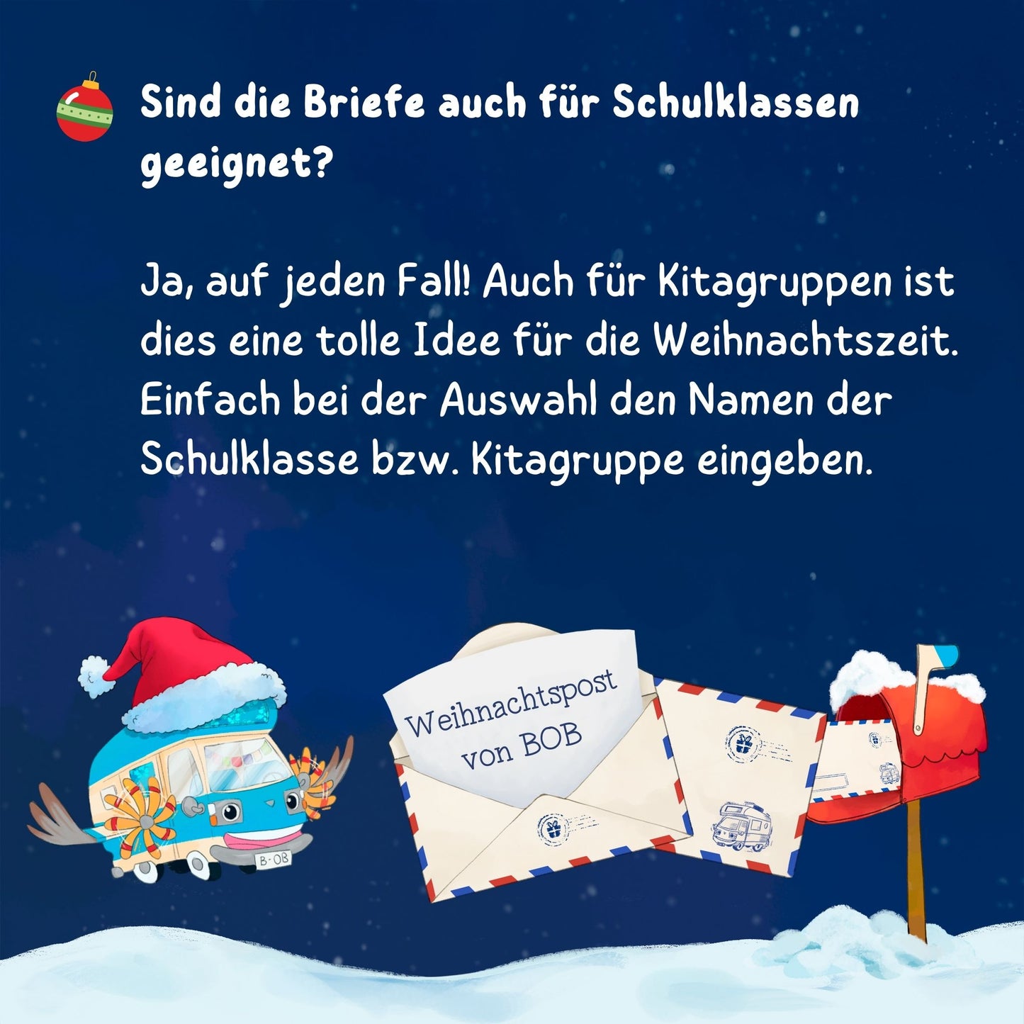 Weihnachtspost von BOB | personalisiert